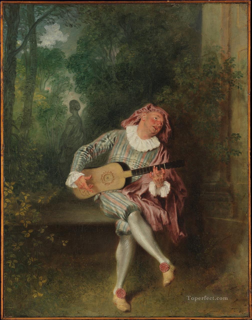 Mezzetin Jean Antoine Watteau Oil Paintings